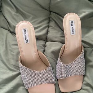 Steve Madden Women's Tan and Black Mules